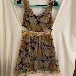 Floral Cut Out Dress